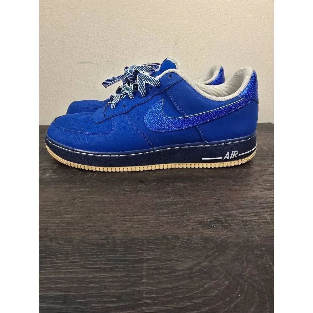 Nike Air Force 1 Game Royal White Men's Size 13 488298-422 2013 Rare